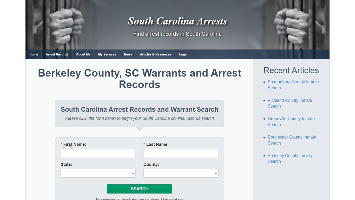 Berkeley County, SC Warrants and Arrest Records - South ...